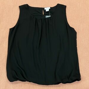 Kenar Black Sleeveless lined Blouse